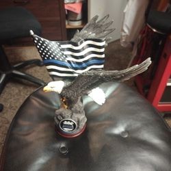 Thin Blue Line Eagle Statue*POLICE*