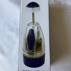 Kitchens Chopper. New. Still in box. Features a unique comfort top, automatically rotating stainless steel blades for easy chopping. 1-cup 