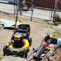 Dewalt 2 20volt Max Lawn Mower Battery Not Included /work 40v Blower Battery Not Included