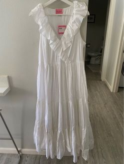 Kate Spade Poplin Ruffle Tiered Dress sz 14