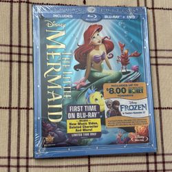 Disney The Little Mermaid (Blu Ray + DVD) NEW!