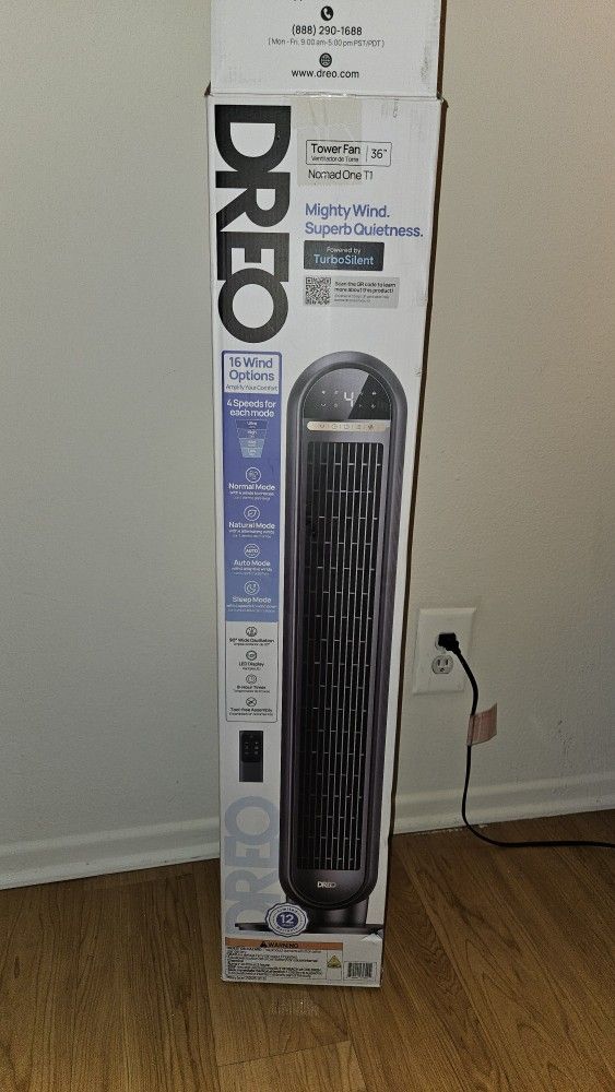Dreo Tower Fan 36" (with Automatic Speed Adjust)