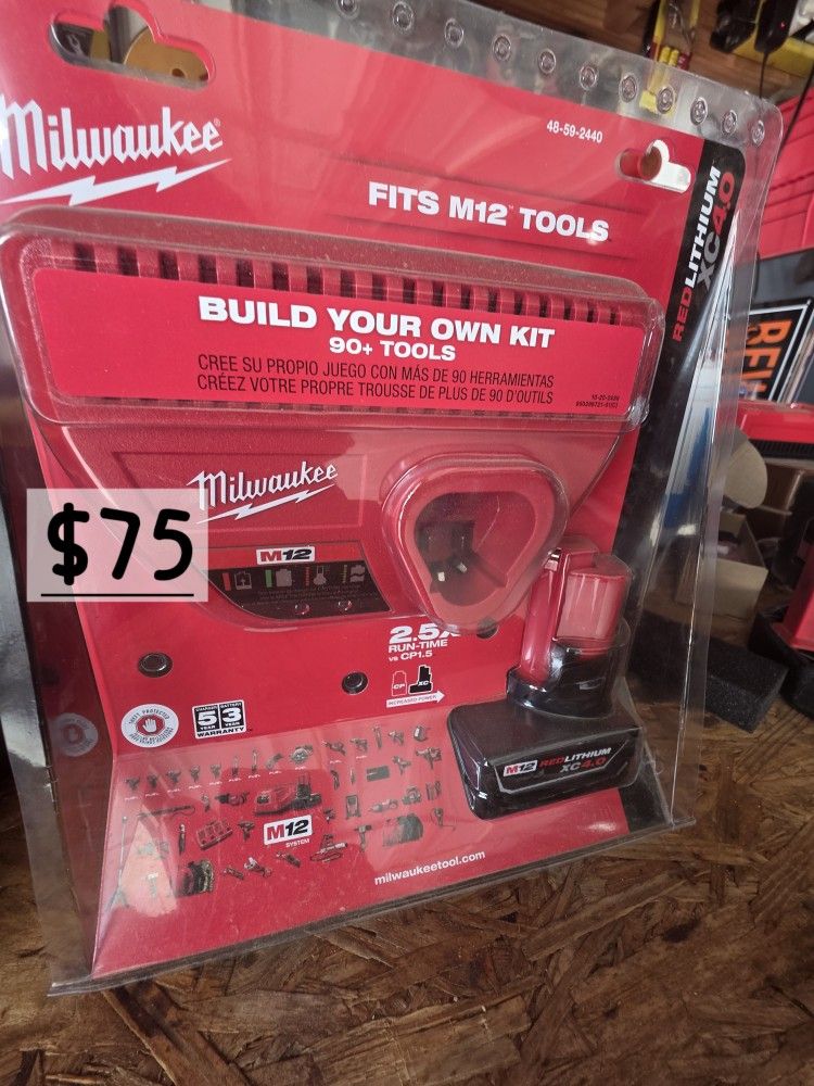 Milwaukee M12  Charger And 4.0 Battery 