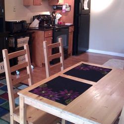 IKEA Pine Kitchen Table & 4 Chairs