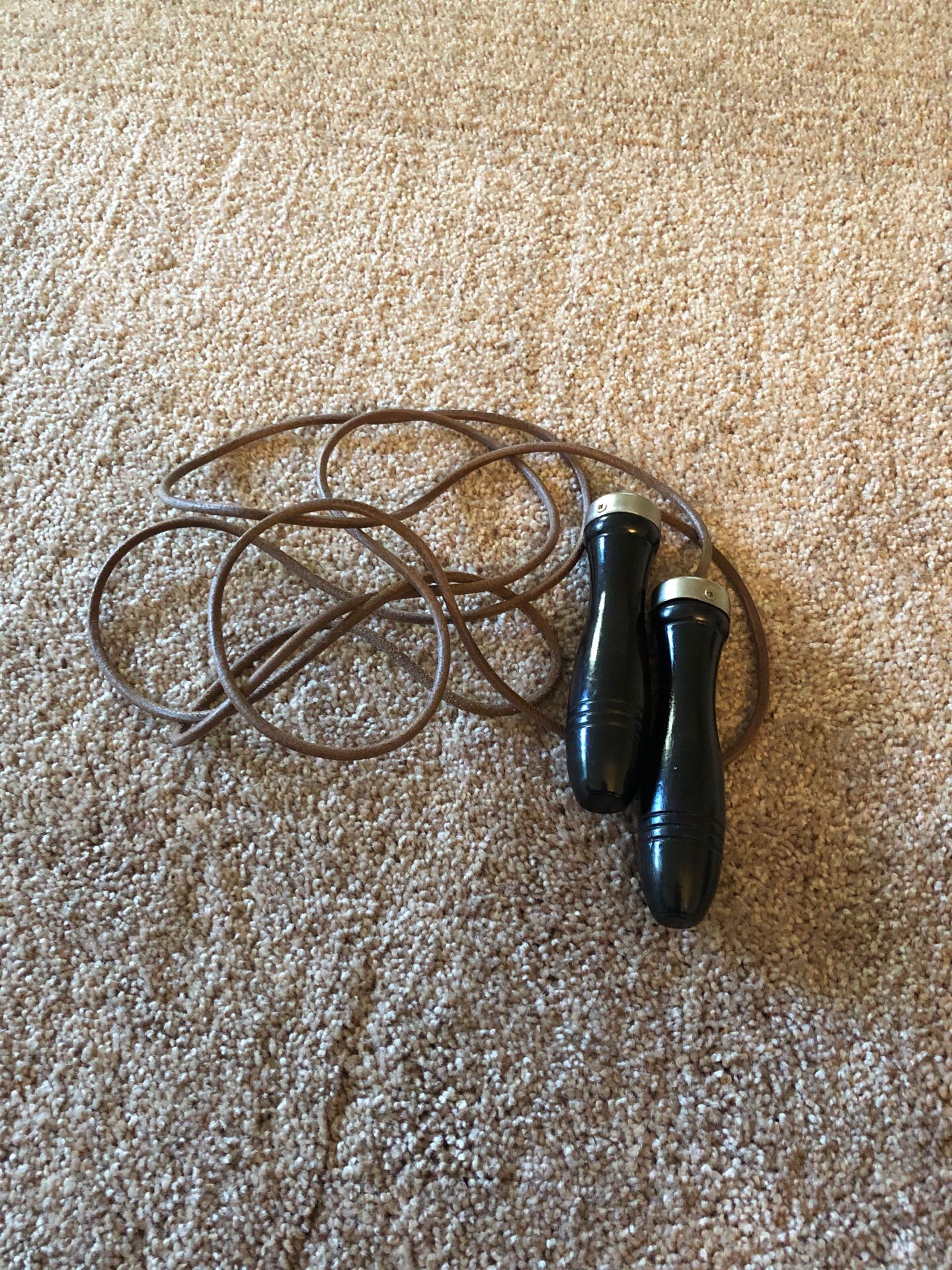 Leather jumping rope