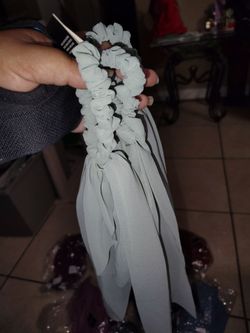 Satin chiffon scrunchies