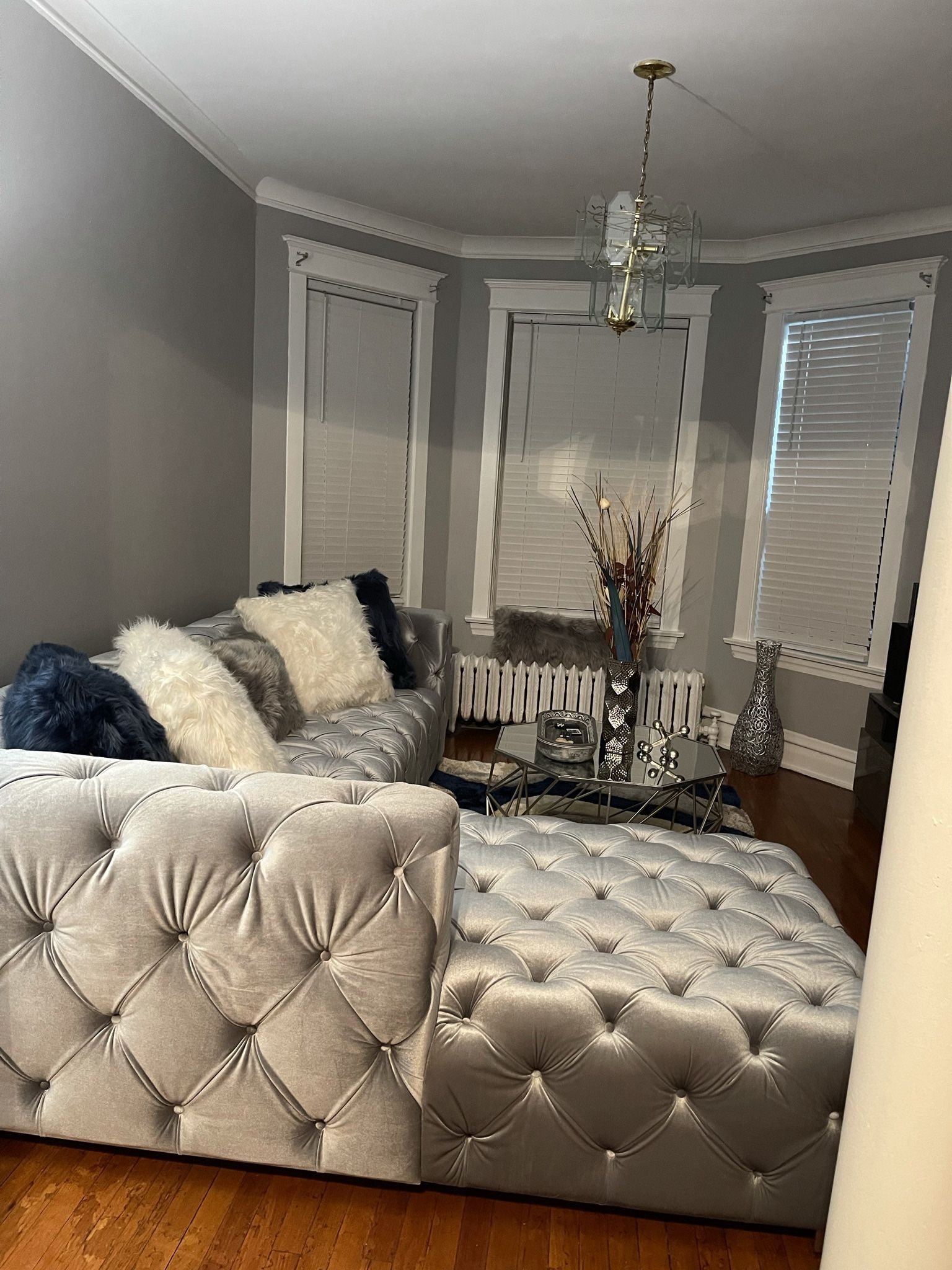 Left “L” Shape Grey Sectional