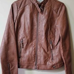Women's S Faux Leather Jacket 