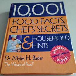 Hardcover Food Facts Chef Secret Book Brand New