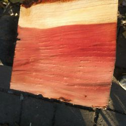 Redwood slab sanded. Dry 5 years !