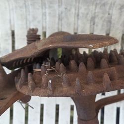 Antique Cast Iron "Never Fail" Corn Sheller - Root-Heath Mfg. Primitive Decor