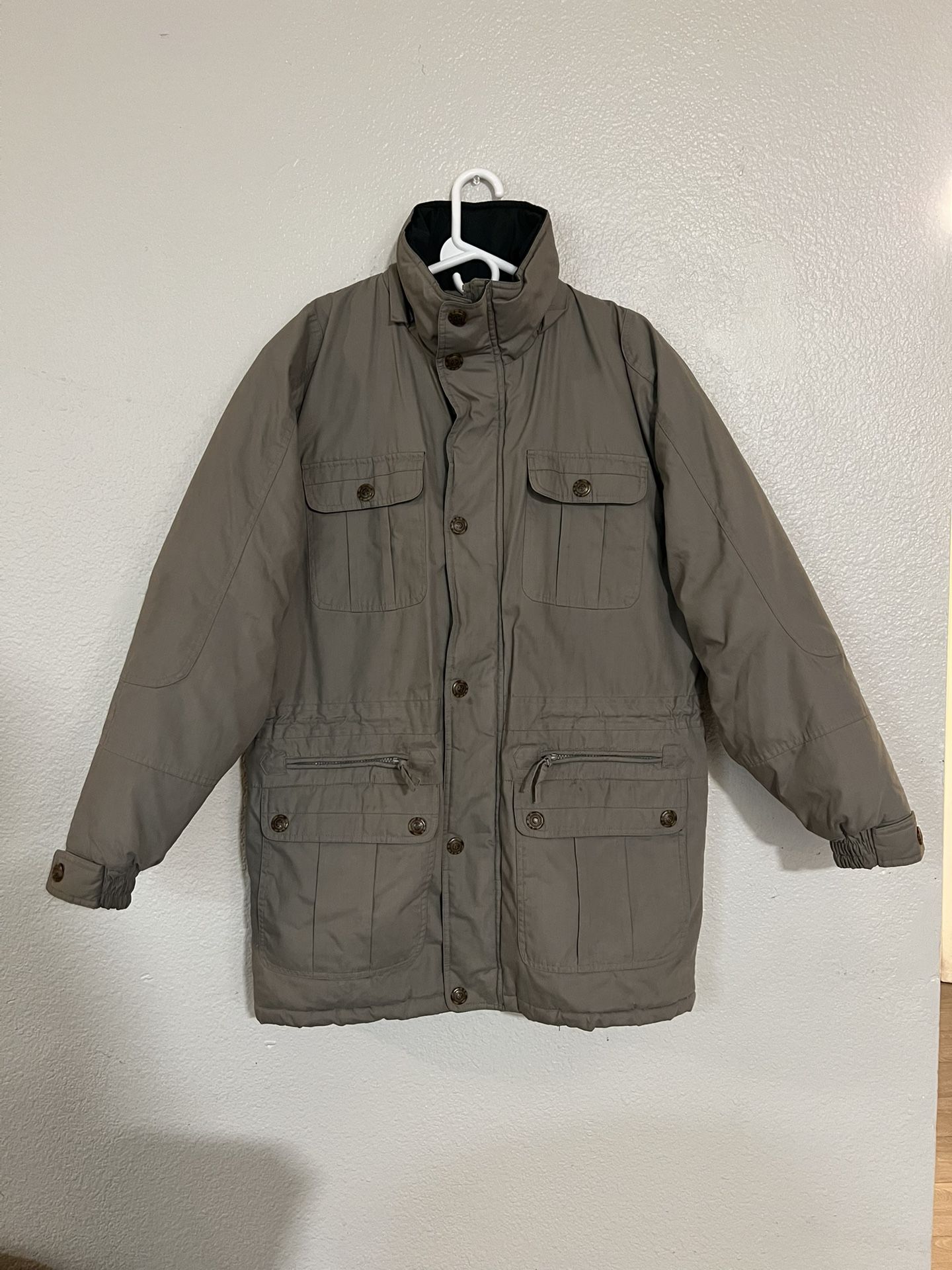 Vintage Spalding Men's Button Twill Winter Coat/Jacket