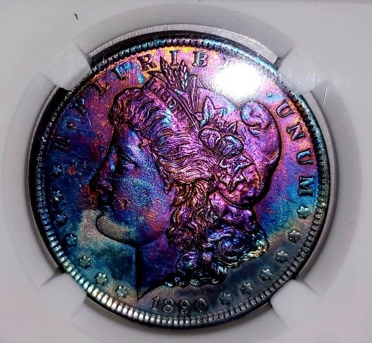 1890-P Morgan SILVER Dollar MS65