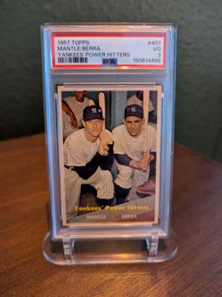 1957 Topps Micky Mantle-Yogi Berra #407 PSA 3