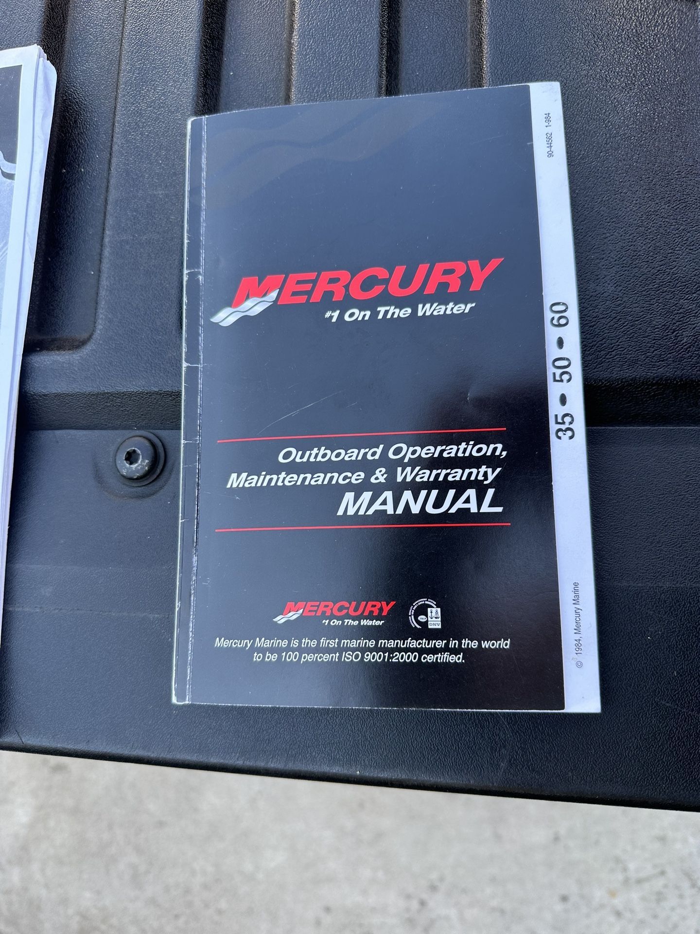 Mercury Manual And Parts Manual 2 Stroke 35hp