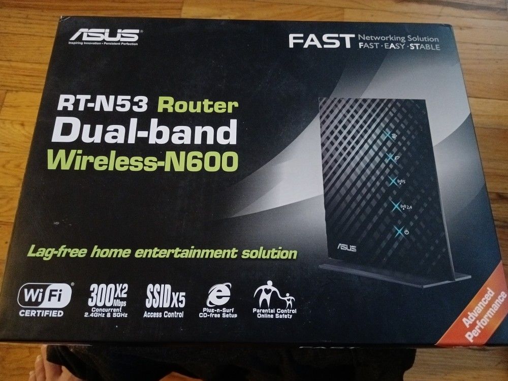 ASUS RT-N53 Dual-band Wireless-N600 Router OPEN BOX NEW