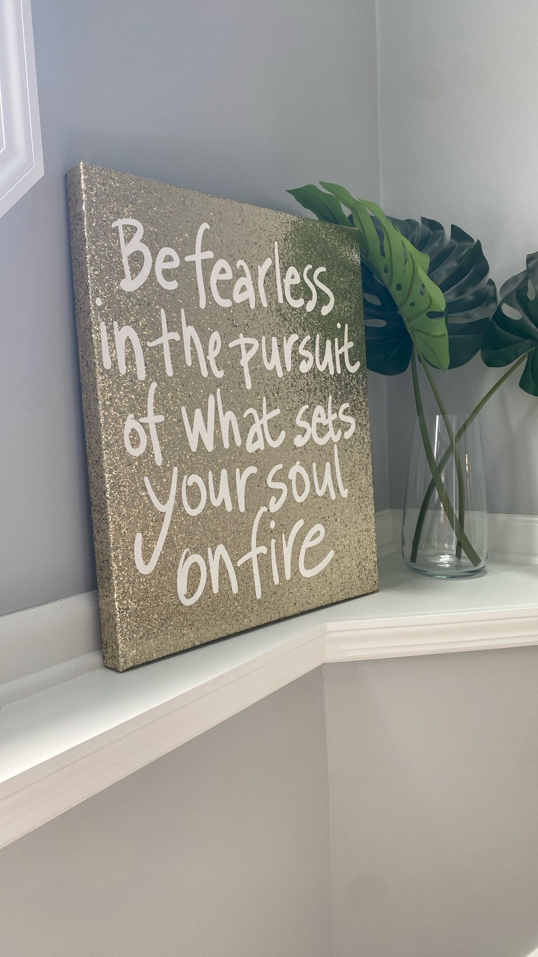 Gold Glitter Canvas