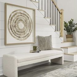 New In Box, Signature Design By Ashley Lembertson 70" Accent Bench, Color Ecru (Beige)