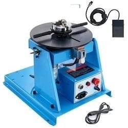 VEVOR Rotary Welding Positioner 10kg (22 lbs) – 0-90° Tilting Turntable with 3-Jaw Chuck & Foot Pedal (Model HD-10)