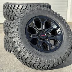17" Wheels 265/70R17 Tires TRD PRO Toyota 4runner Tacoma Tundra Rims FJ Cruiser Sequoia Lexus GX460 GX470 GX Black Bronze 6x139.7