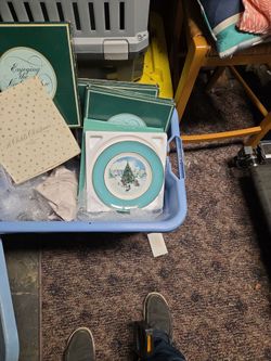 Avon Christmas series plates