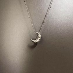 Necklace texture moon cold high-end
