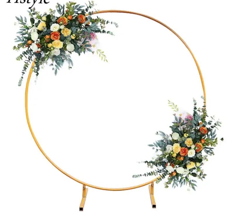4FT Golden Metal Round