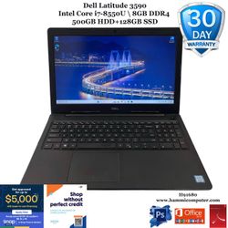 Dell Latitude 3590, Intel Core i7, 8GB, 500GB HDD+128GB SSD "H91680"