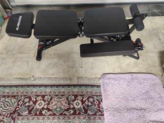 Folding Workout Bench With Resistance Bands