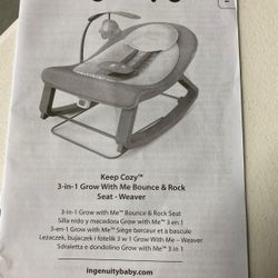 INGENUITY Baby Chair 6/40 Lbs 3 In 1