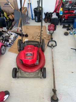 Lawn mower & weed eater