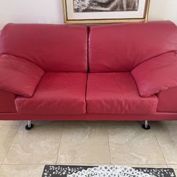 Red love sofa