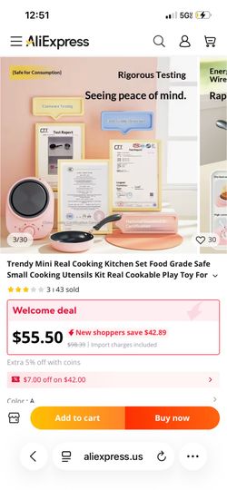 Mini cooking set
