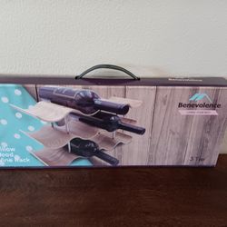 Benevolence 3 tier Willow Wood Wine Rack