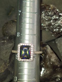 Opal, Rainbow Topaz, Moon Stone, And Crystal Rings