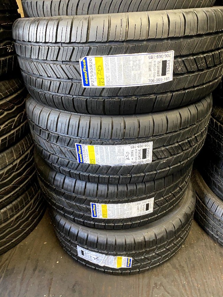 set of four new tires 275/55R20 GOODYEAR
