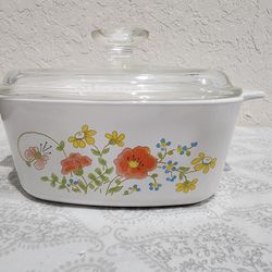 Vintage Wildflower Corningware