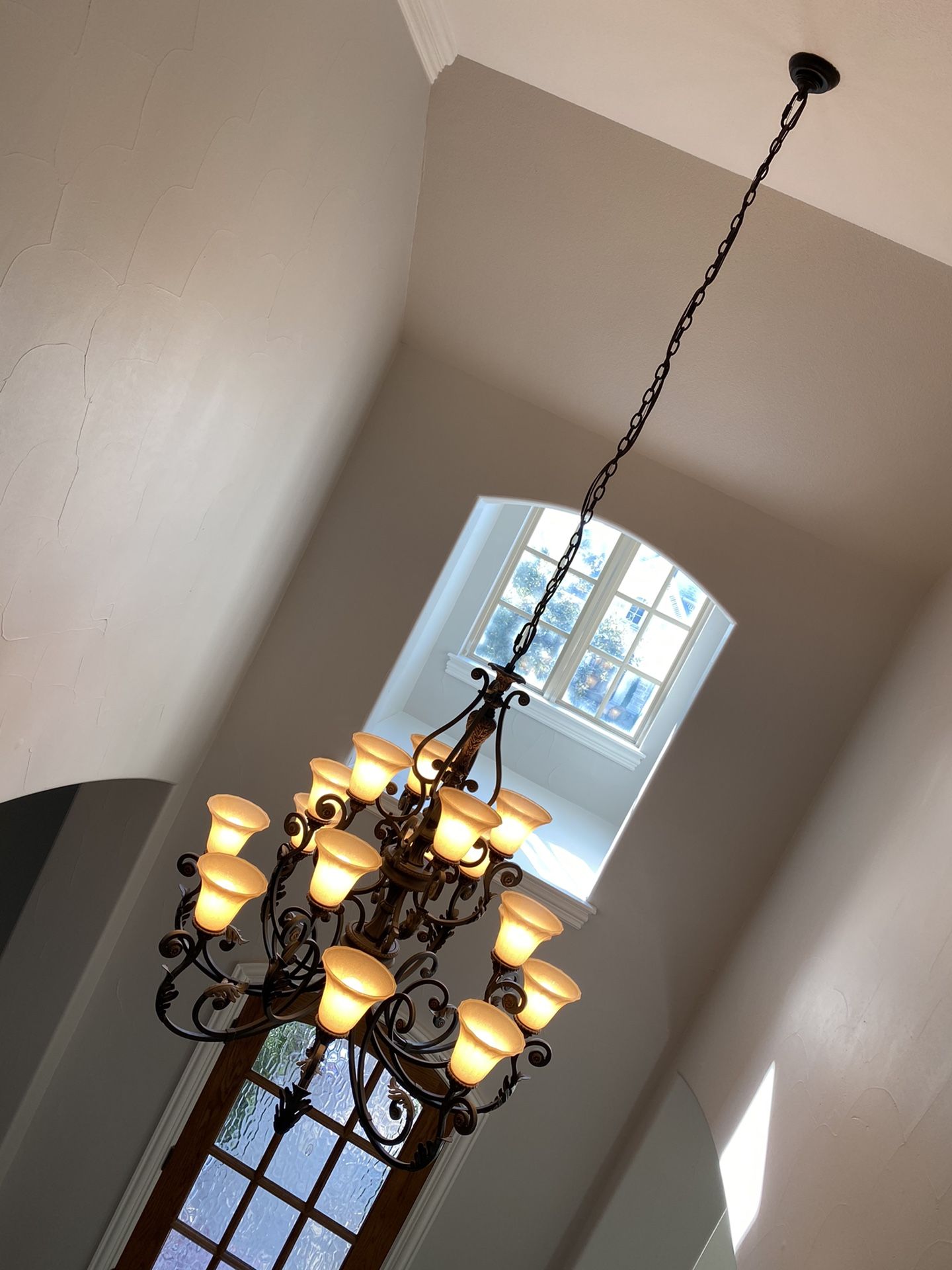 Huge 16 light chandelier