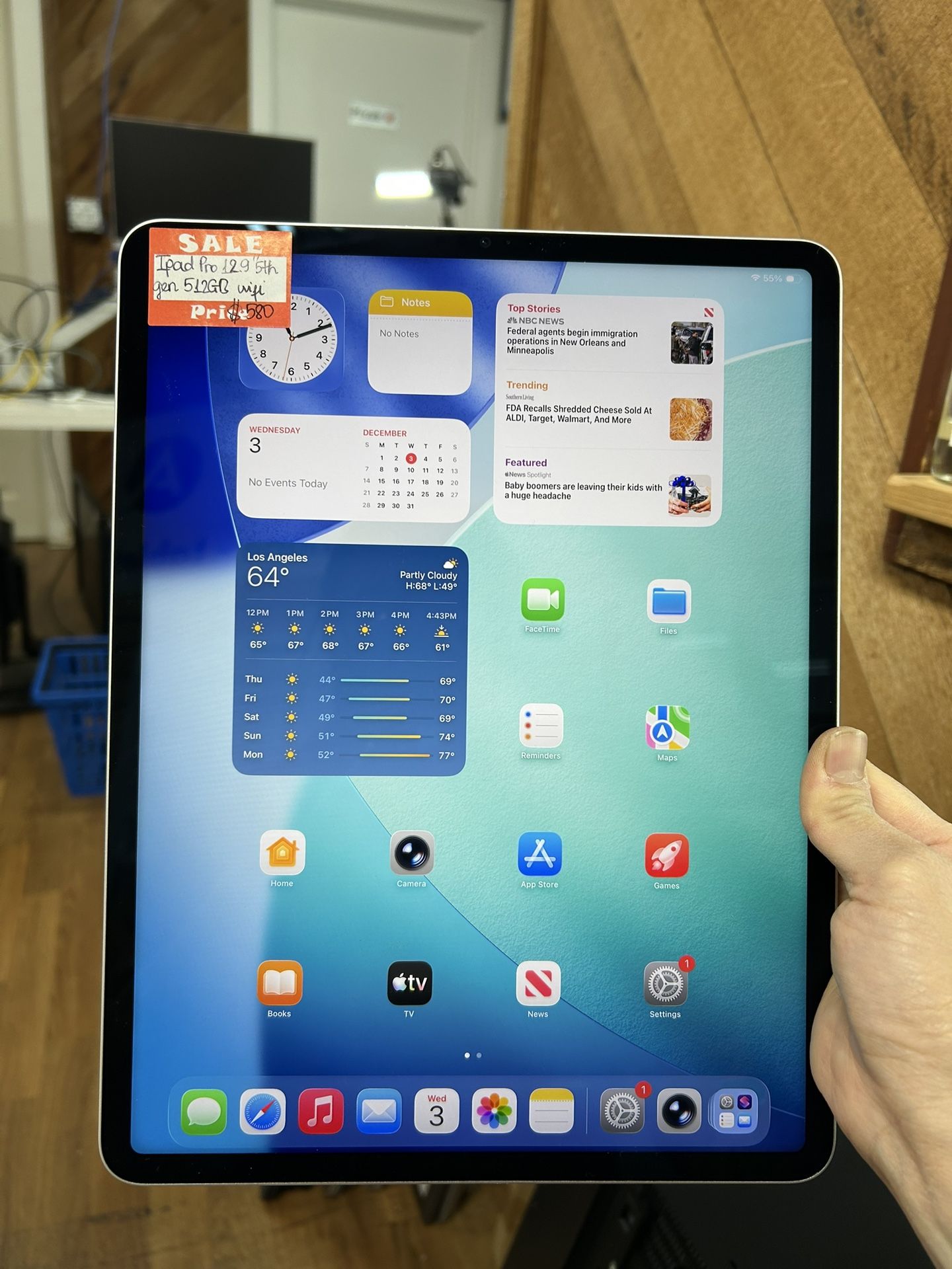 Ipad Pro 12.9 inch 5th gen 512GB wifi