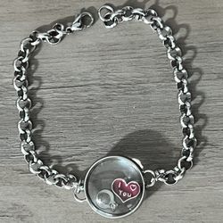 Stainless Steel Valentine Heart Bracelet 