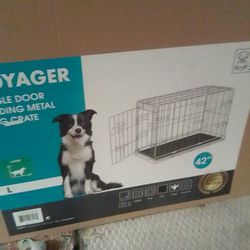 Dog Crate, Voyager, (contact info removed), Blk, 42"