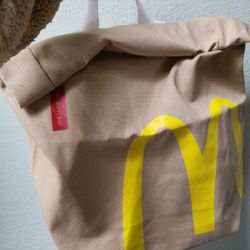 large Mcd McDonald's Bag Backpack Collectible