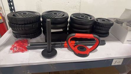 Adjustable dumbbells set