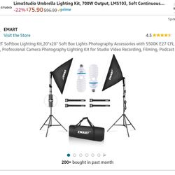 Emark Soft box Light Kit