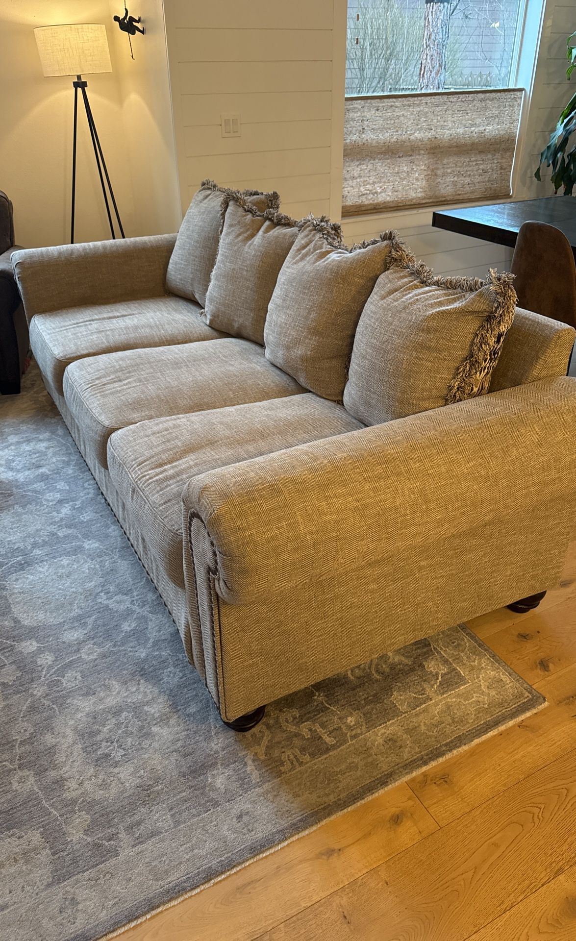 Clean, Comfy 3-cushion Sofa