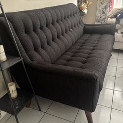 Sofa , One Piece Navy Fabric