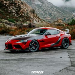 Seibon OEM-Style Carbon Fiber side skirts for 2020-2026 Toyota GR Supra