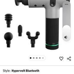 Hypervolt Bluetooth, Featuring Quiet Glide Technology - Handheld Percussion Massage Gun | 3 Speeds, 5 Interchangeable Heads | Helps Relieve Sore Muscl