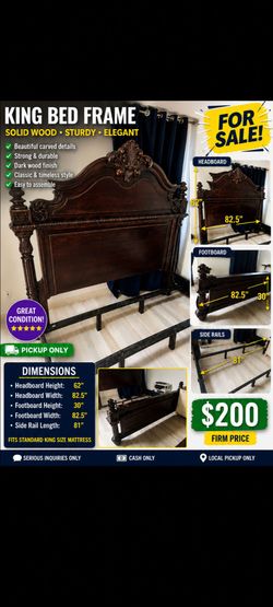 King bed frame