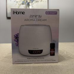 ihome Zenergy Aroma Oil Diffuser Alarm Clock 
